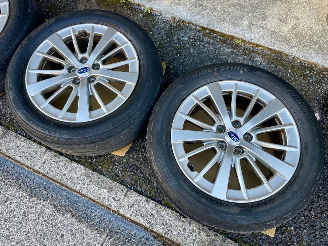スバル純正 16×6.5J 5-100 +55 アルミホイール 4本 GT系