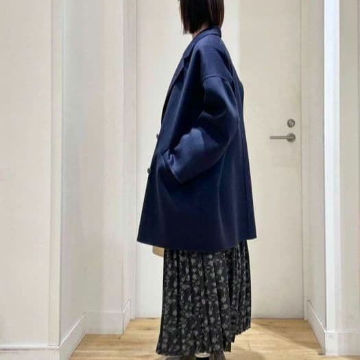 DOORS　ウールリバーテーラードコート　ネイビー