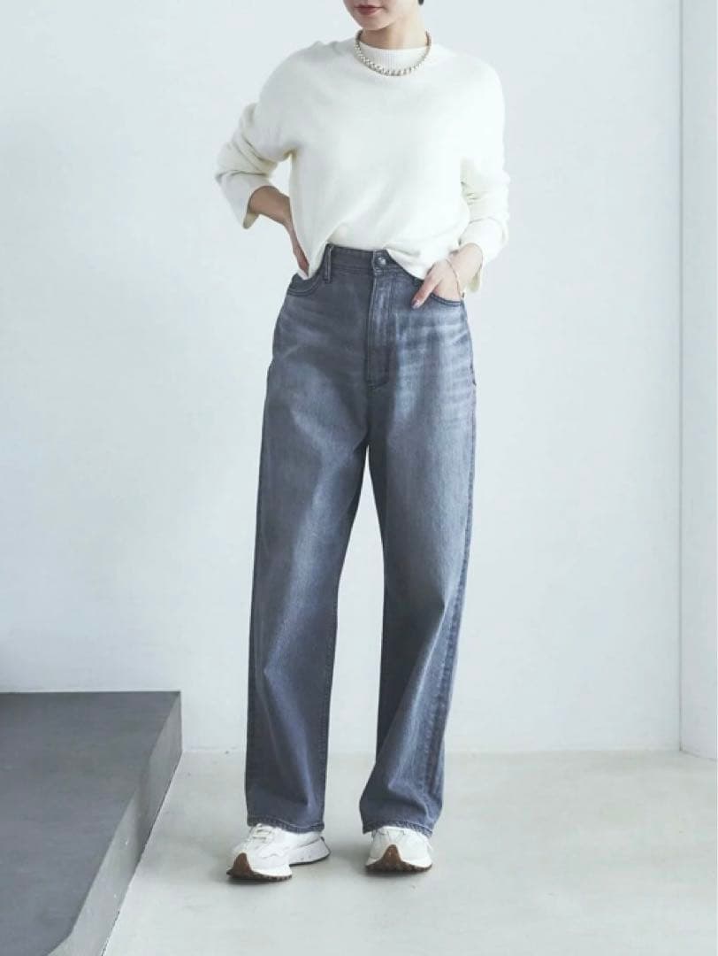 美品　yanuk JOAN ULG ユーズドライトグレー　 23