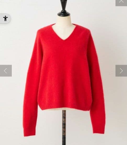 【新品未使用】ビアズリーFOXウールVネックニット