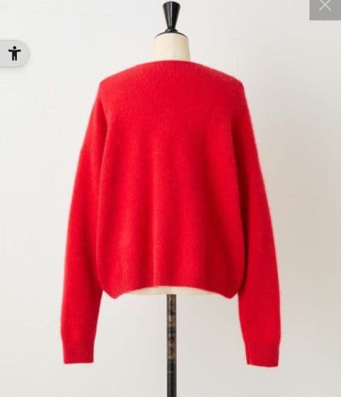 【新品未使用】ビアズリーFOXウールVネックニット