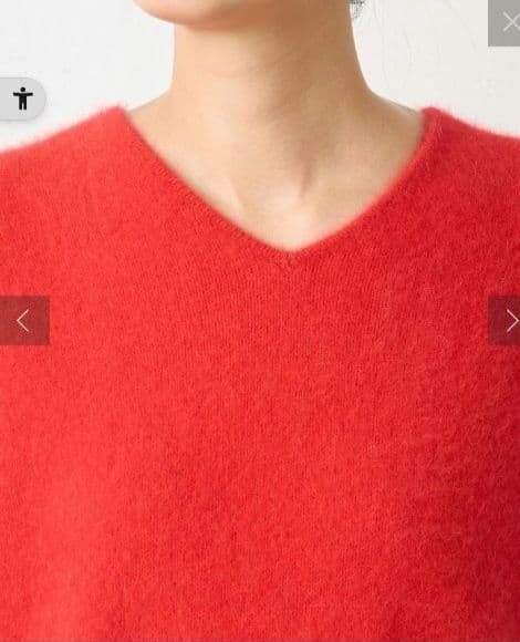 【新品未使用】ビアズリーFOXウールVネックニット