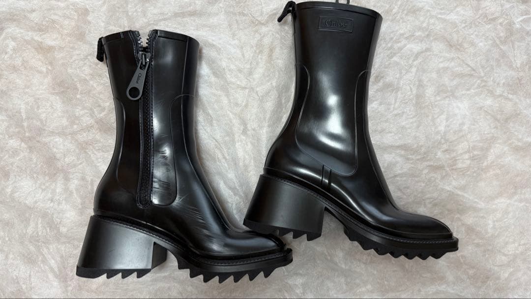 《値下げ》Chloe クロエ レインブーツ　ミドルBETTY