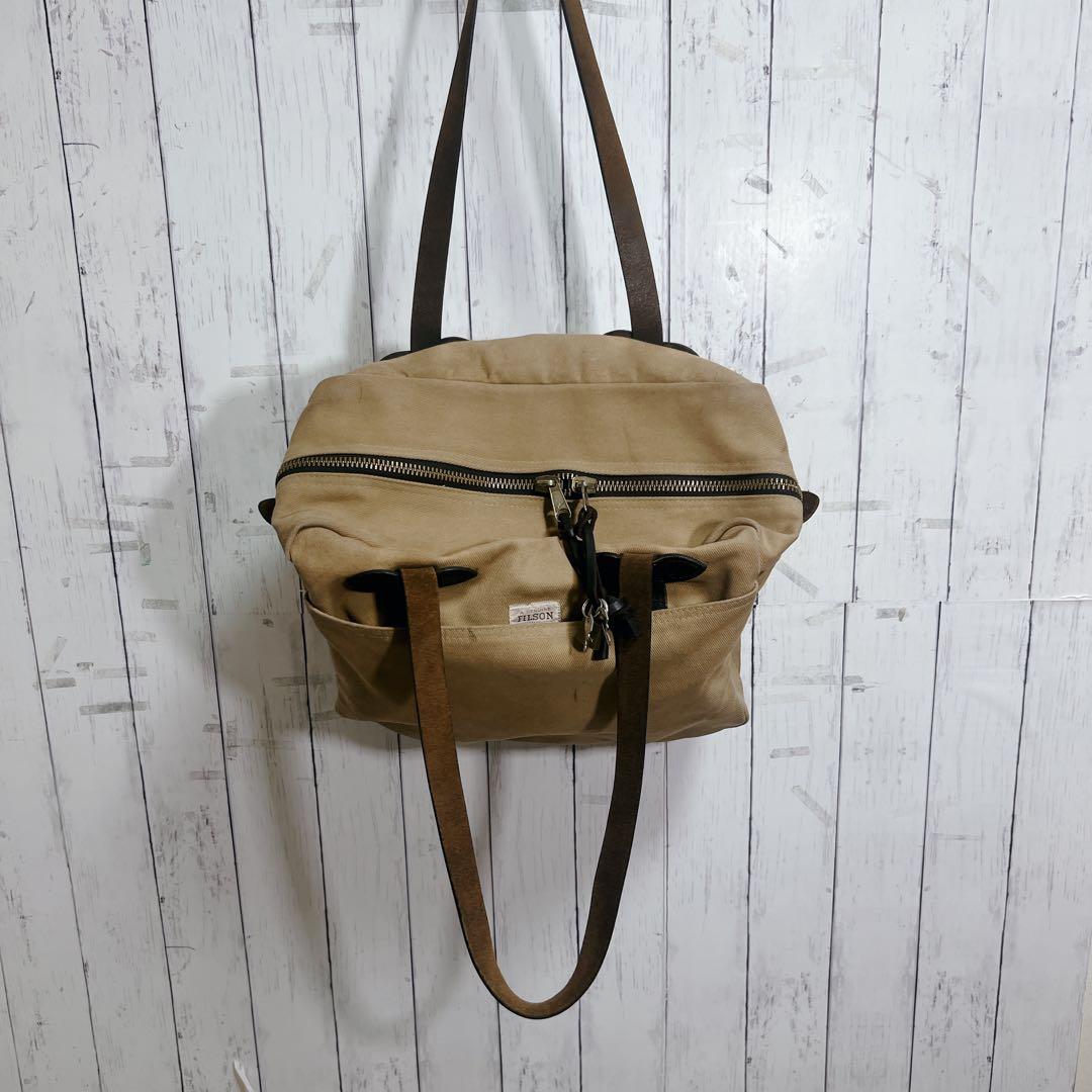 【MADE IN USA】FILSON フィルソン ジップ付 トートバッグ タン
