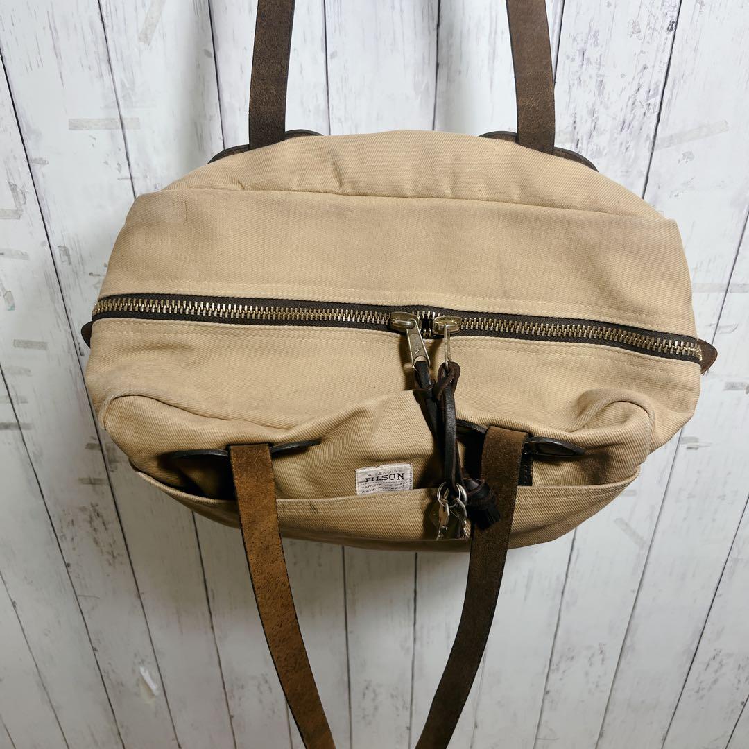 【MADE IN USA】FILSON フィルソン ジップ付 トートバッグ タン