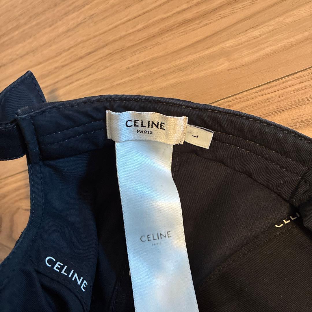 セリーヌ ブラック　ベースボールキャップ