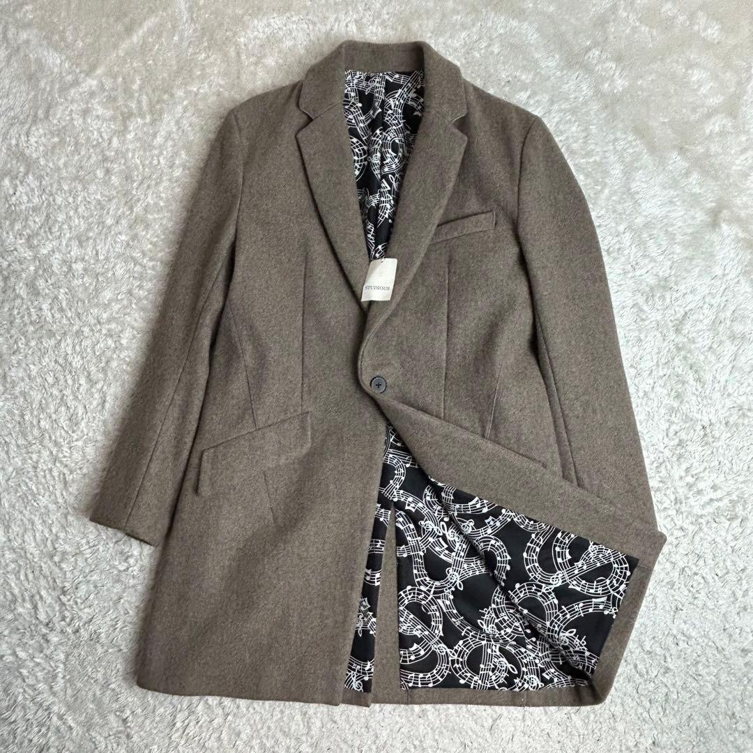 NUMBER(N)INE STUDIOUS別注チェスターコート裏地総柄カシミヤ2