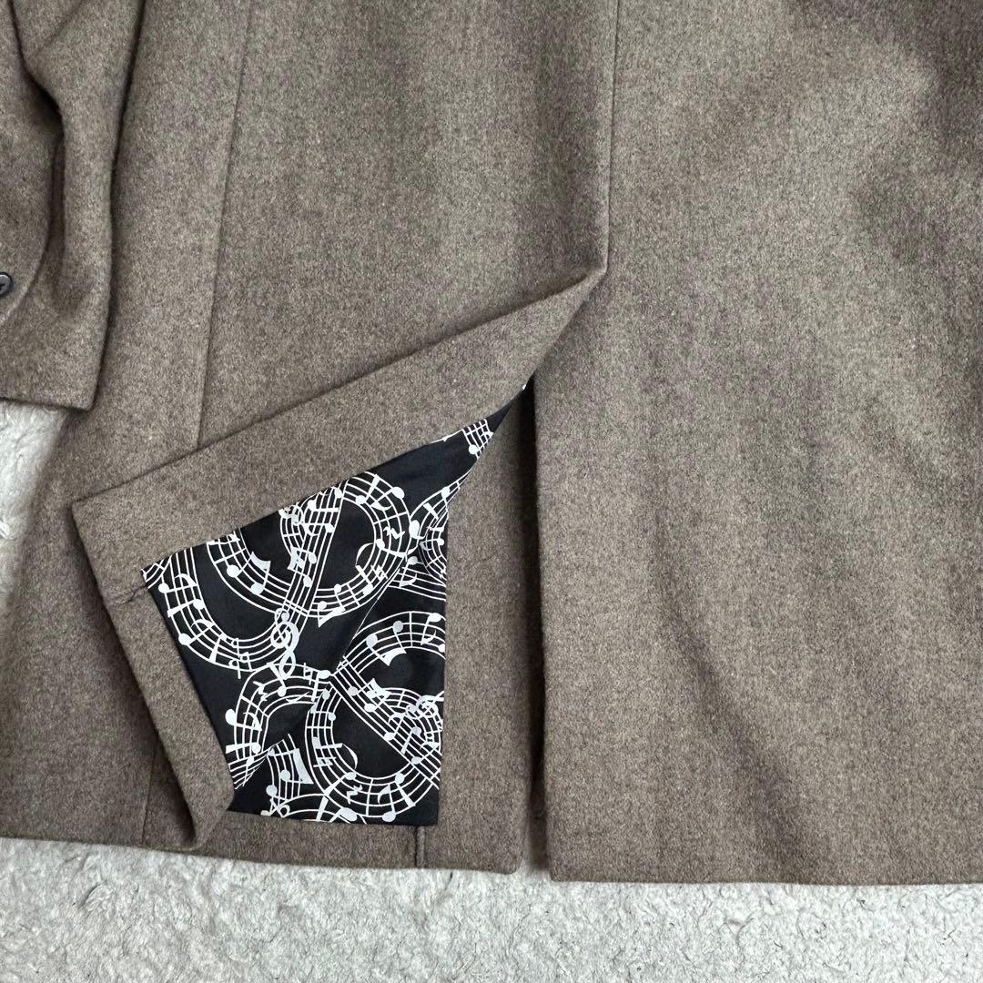 NUMBER(N)INE STUDIOUS別注チェスターコート裏地総柄カシミヤ2