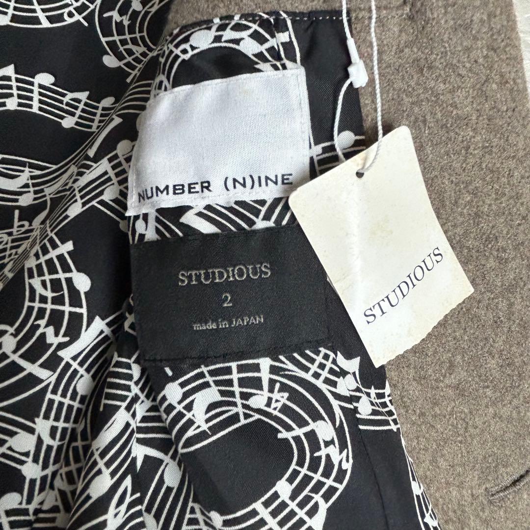 NUMBER(N)INE STUDIOUS別注チェスターコート裏地総柄カシミヤ2