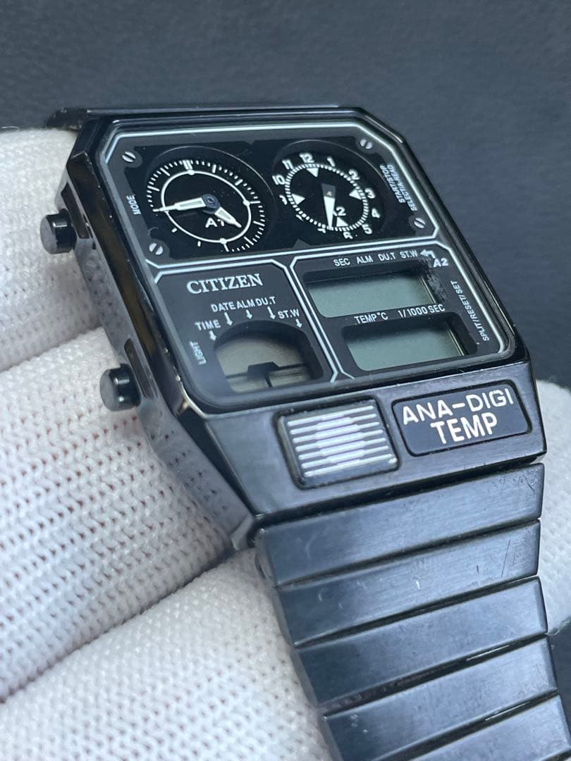 希少 腕時計 CITIZEN シチズン アナデジ 8989 - S116881