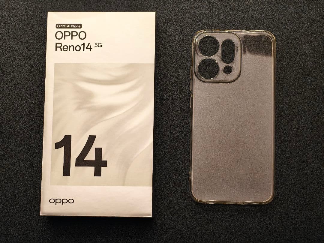 日本国内モデルOPPO Reno14 5G ルミナスグリーン12GB+256GB