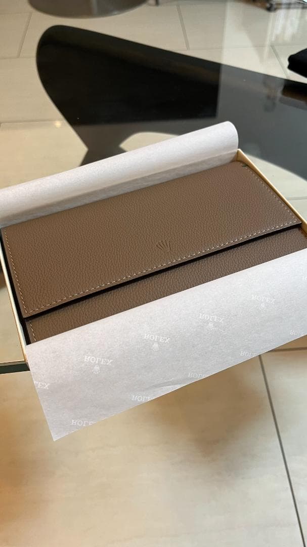 ROLEXロレックス非売品レア　レザー時計ケース　ノベルティ新品未使用　箱付き