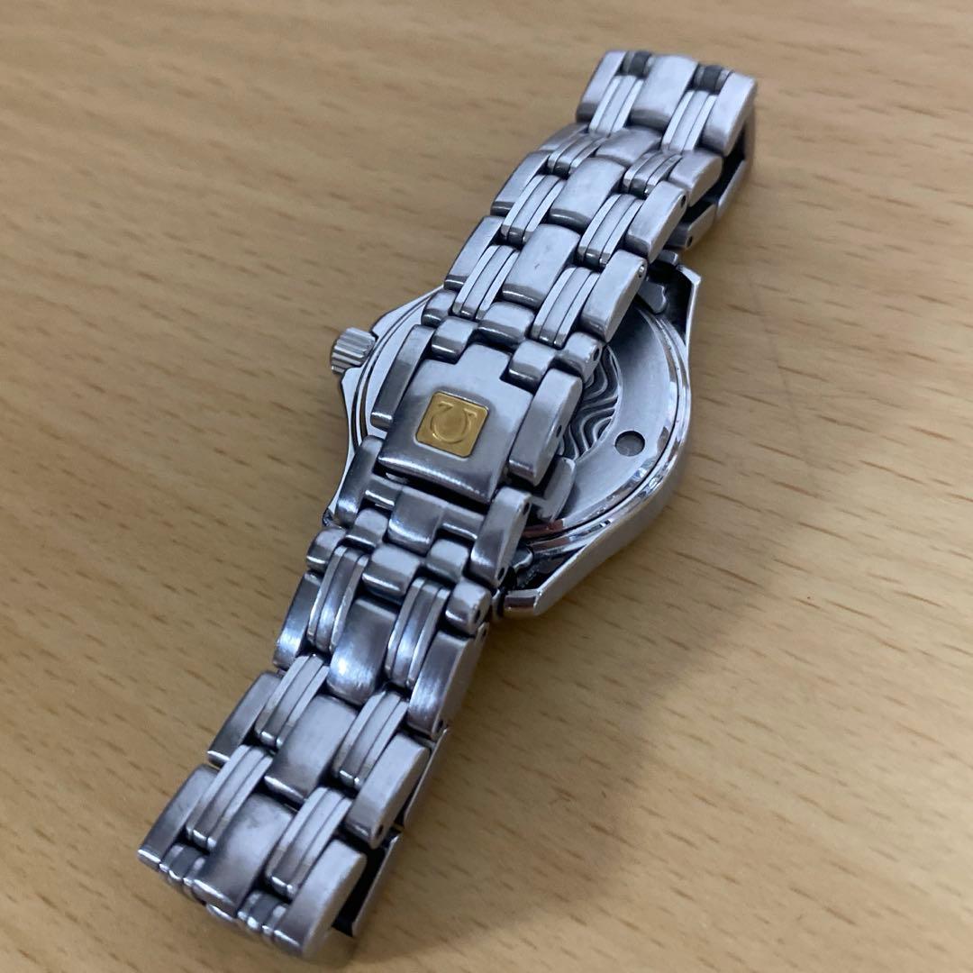 オメガ シーマスター120 レディース クォーツ ブルー文字盤 ジャンク品