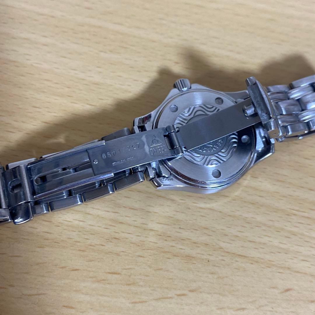 オメガ シーマスター120 レディース クォーツ ブルー文字盤 ジャンク品