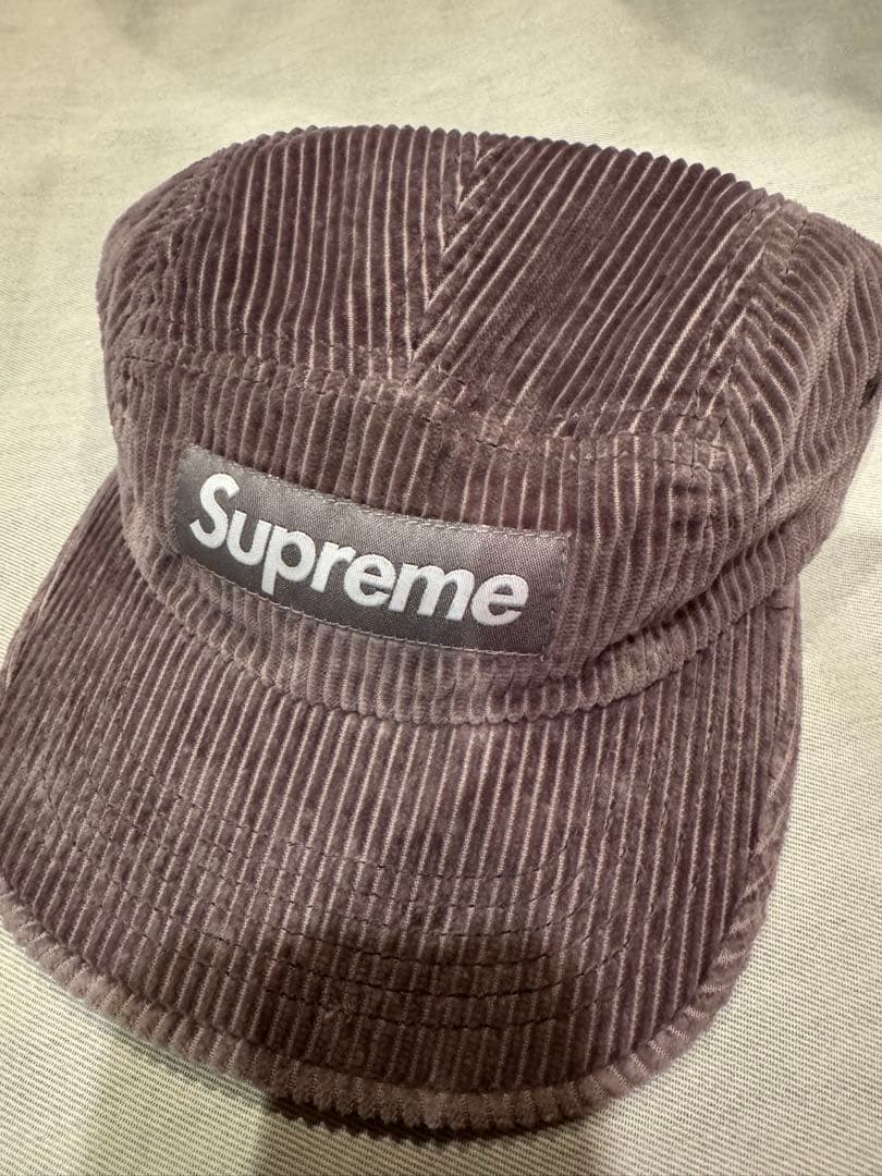 帽子 25FW Supreme Corduroy Camp Cap Grey