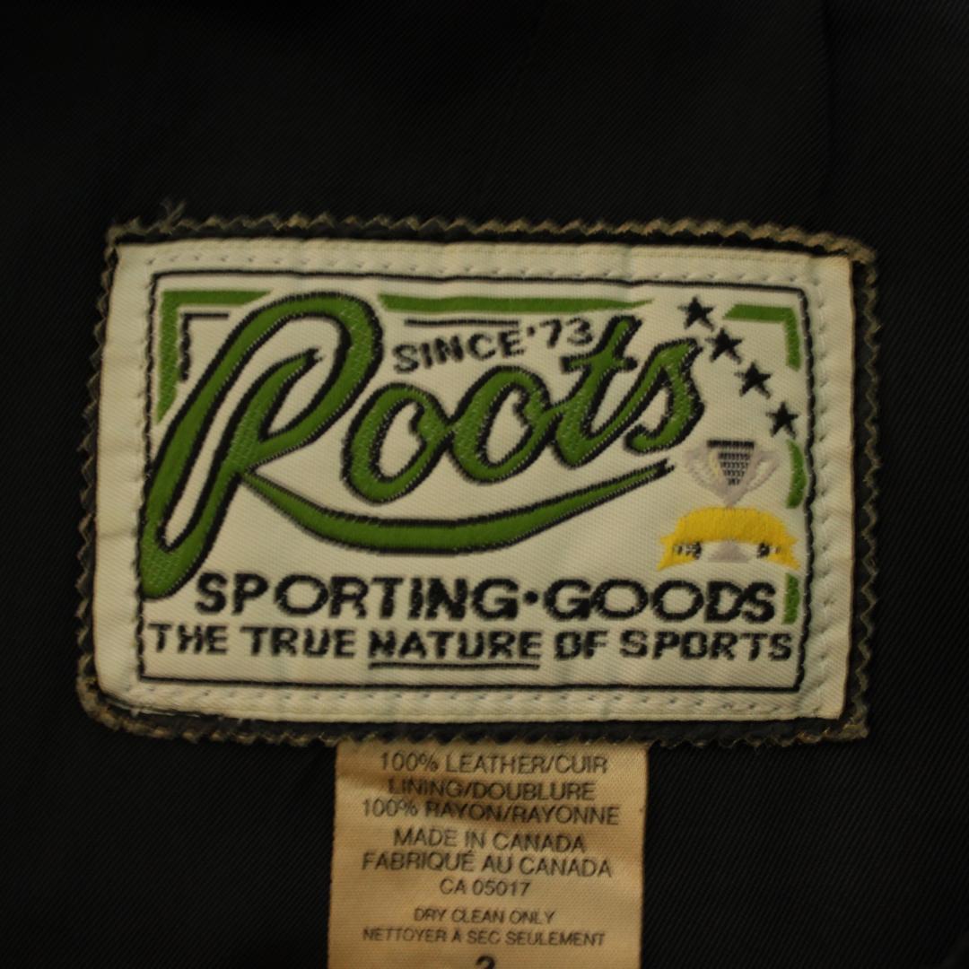 定助　ROOTS スウェード レザー ジャケット カナダ製 ヴィンテージ