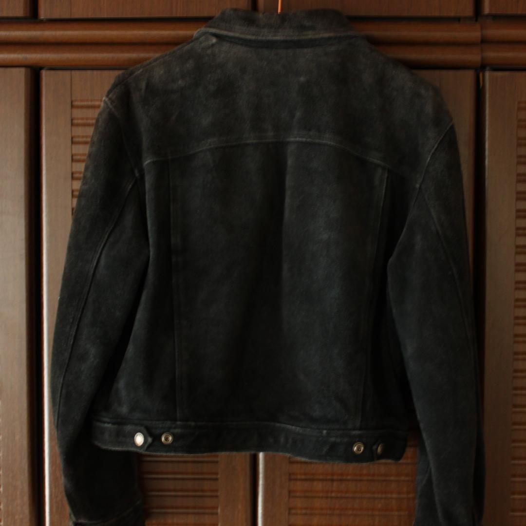 定助　ROOTS スウェード レザー ジャケット カナダ製 ヴィンテージ