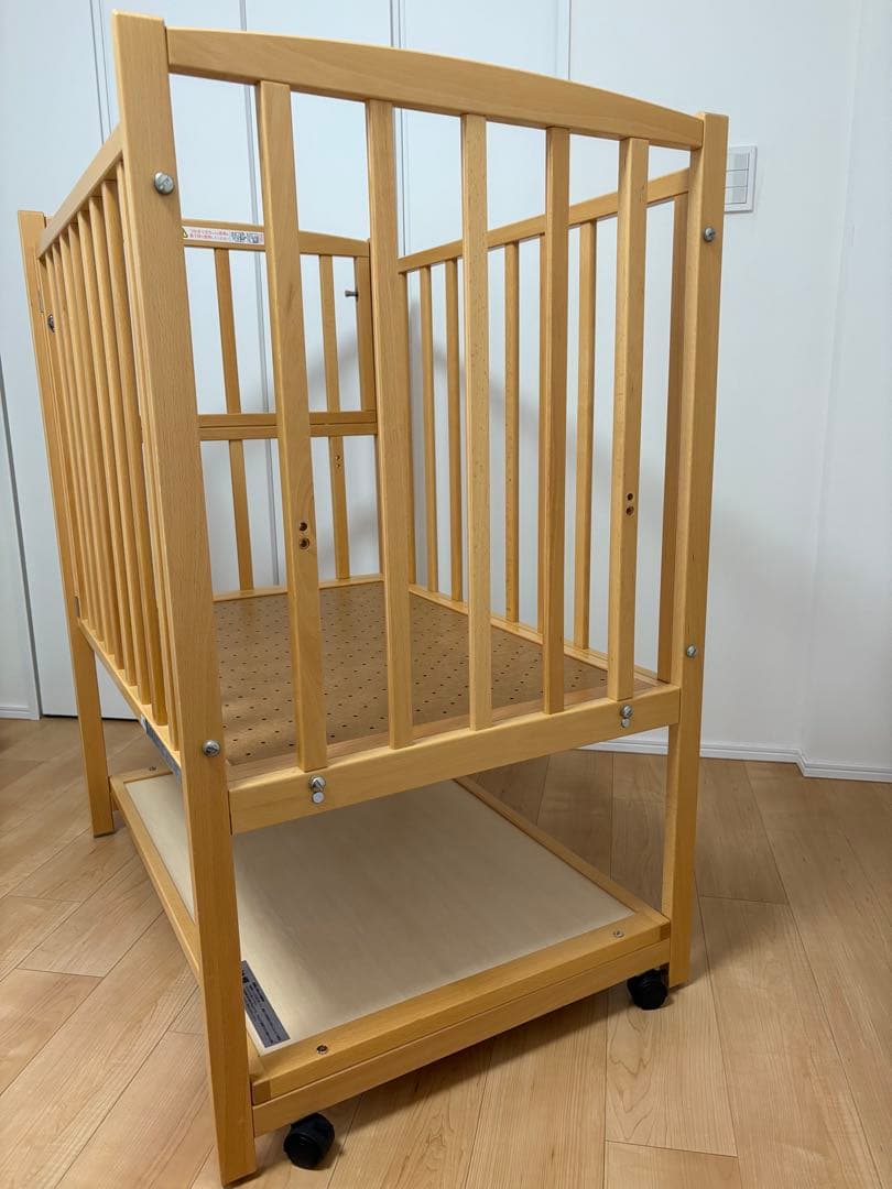 ヤマサキ　ツーオープン　ハイタイプ　ベビーベッド