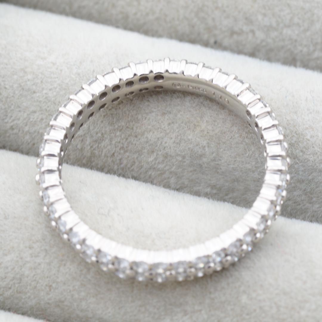 ミキモト リング ダイヤ 1.10ct フルエタニティ 16号 Pt950