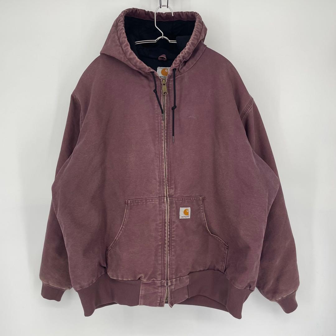 カーハート　アクティブジャケット　2XL　パープル　ダック