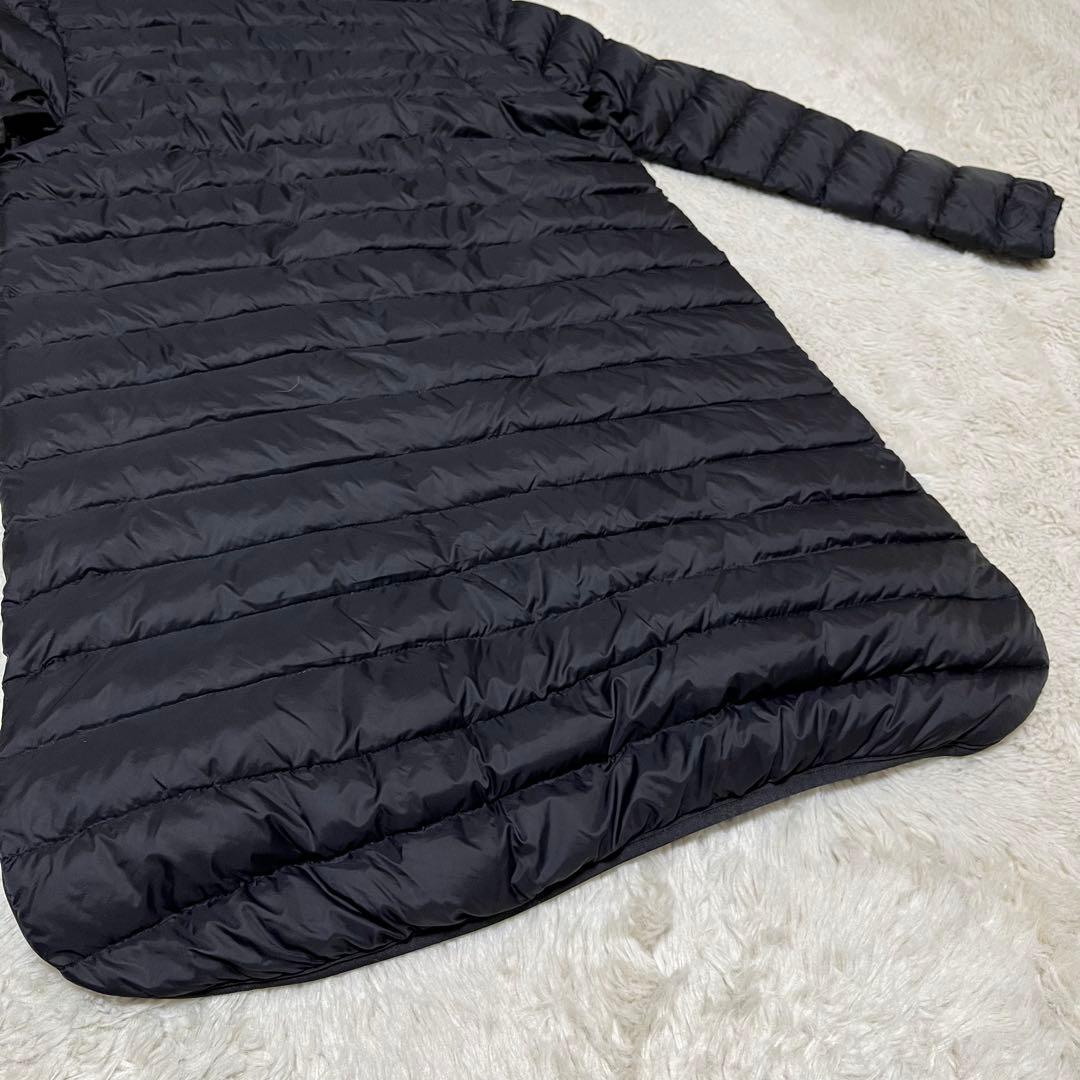 美品　DANTON ロングダウンコート　インナーダウン　コート　黒　36