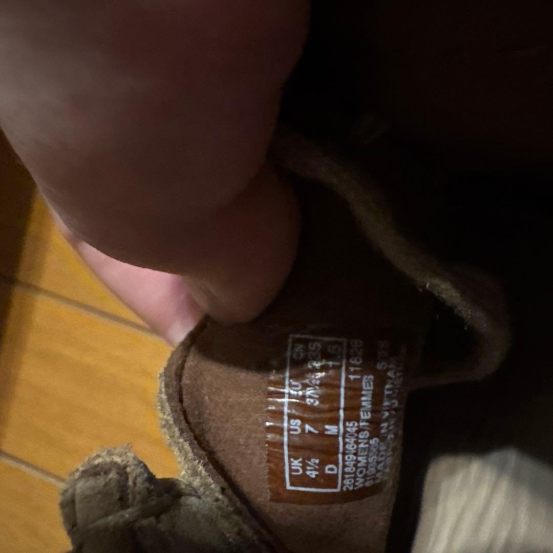 クラークス レディース ワラビー トービュー ダークサンド スエード23.5cm