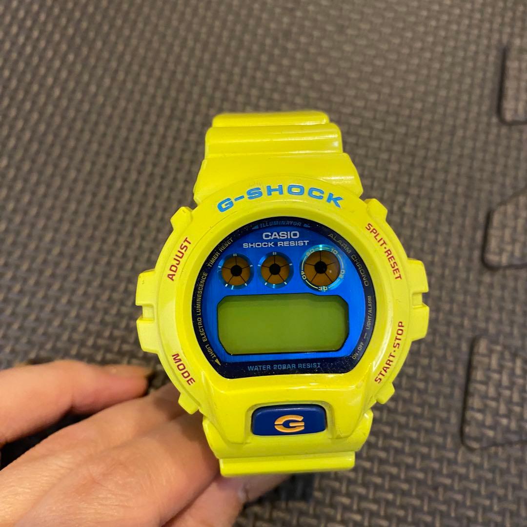【中古】カシオ G-SHOCK クレイジーカラーズ DW-6900PL-9JF