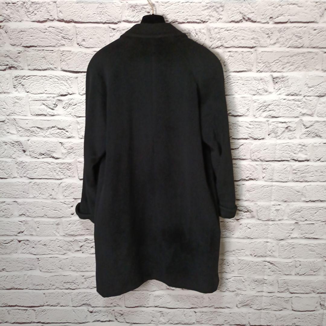 美品■Burberrys カシミヤ100% ダブル チェスターコート ブラック