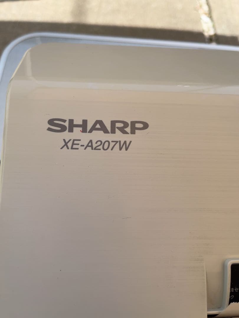 SHARP XE-A207W ホワイト レジスタ