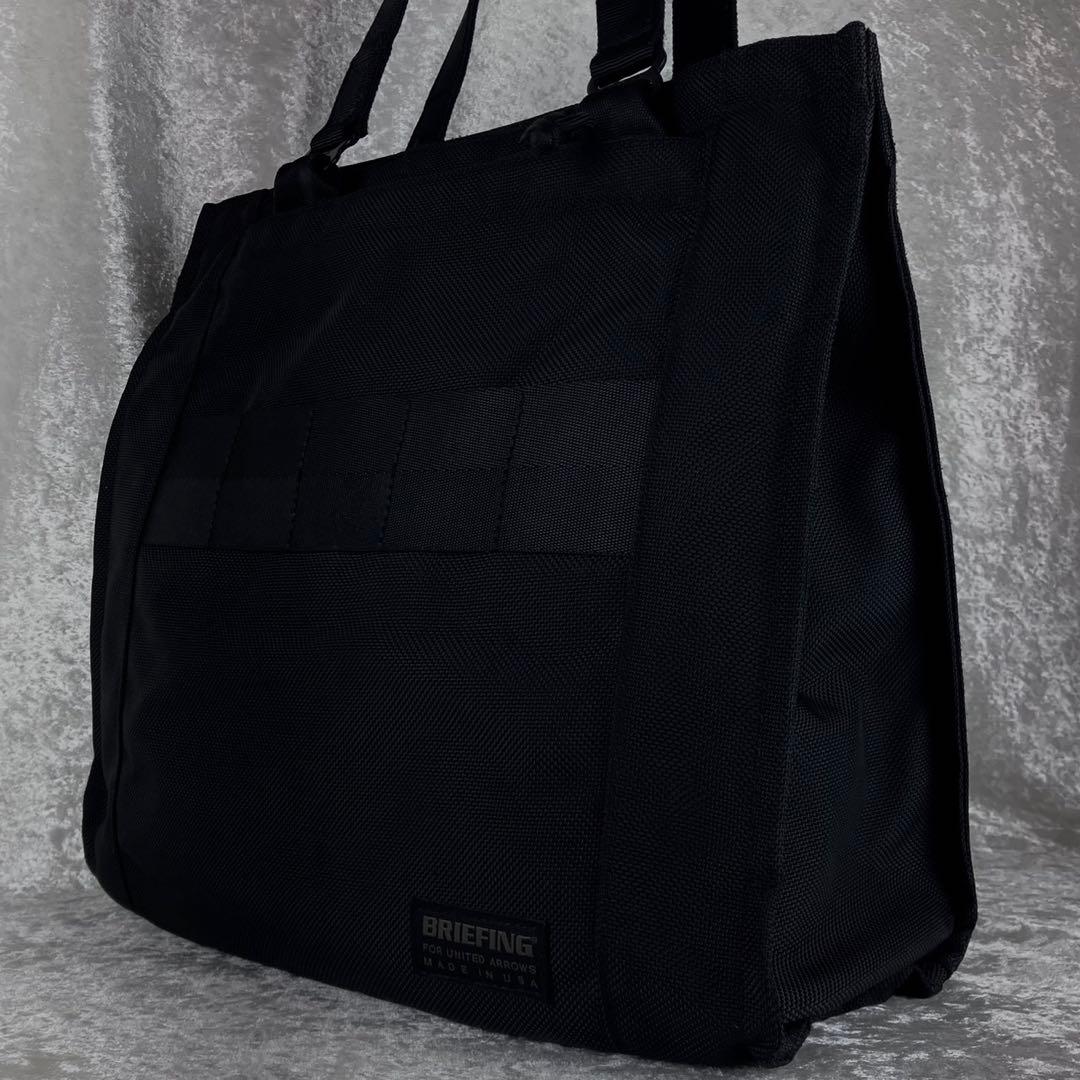 美品 ブリーフィング ユナイテッドアローズ別注 スクエアトート ブラック 肩かけ