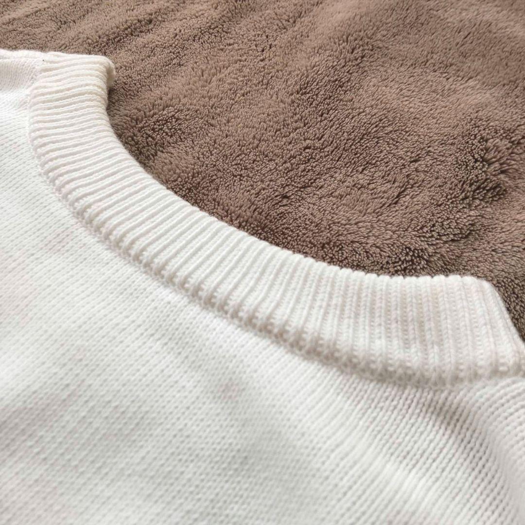 美品✨25SS EVERYDAY I LIKE. ベーシックニット コットン 白