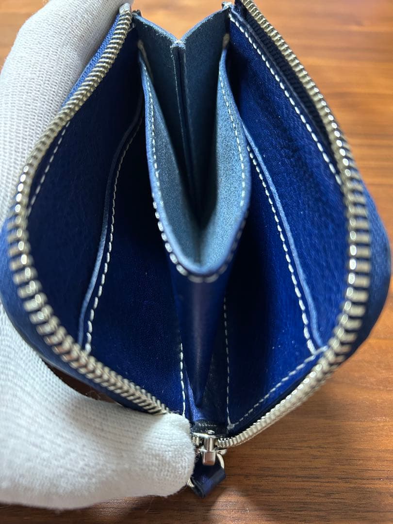 uniuni4238　土屋鞄　数量限定　ハンディLファスナー　ラピスブルー