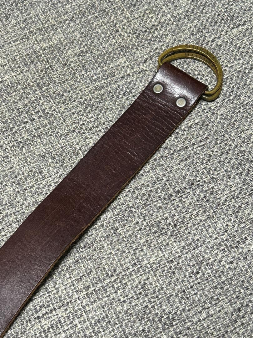 グラッドハンド レザー ベルト GLAD HAND ブラウン W32