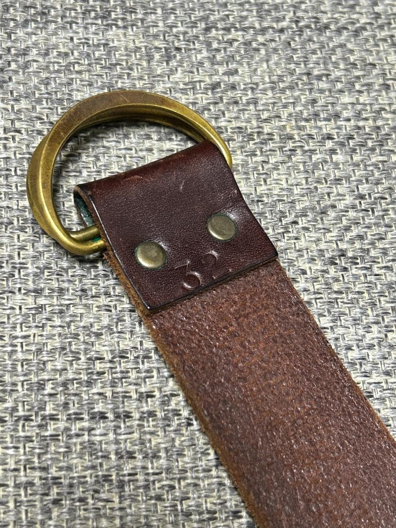 グラッドハンド レザー ベルト GLAD HAND ブラウン W32