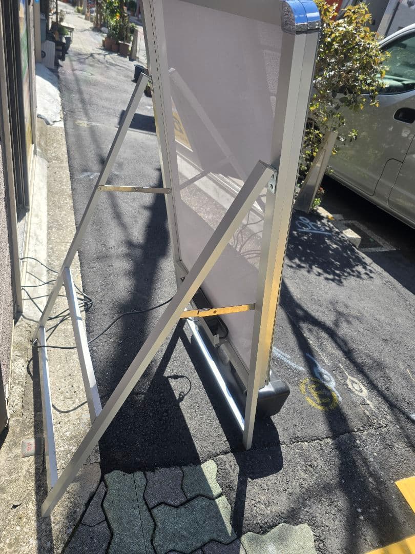 ★A型片面クリップ式LEDスタンド看板●屋外用防雨仕様