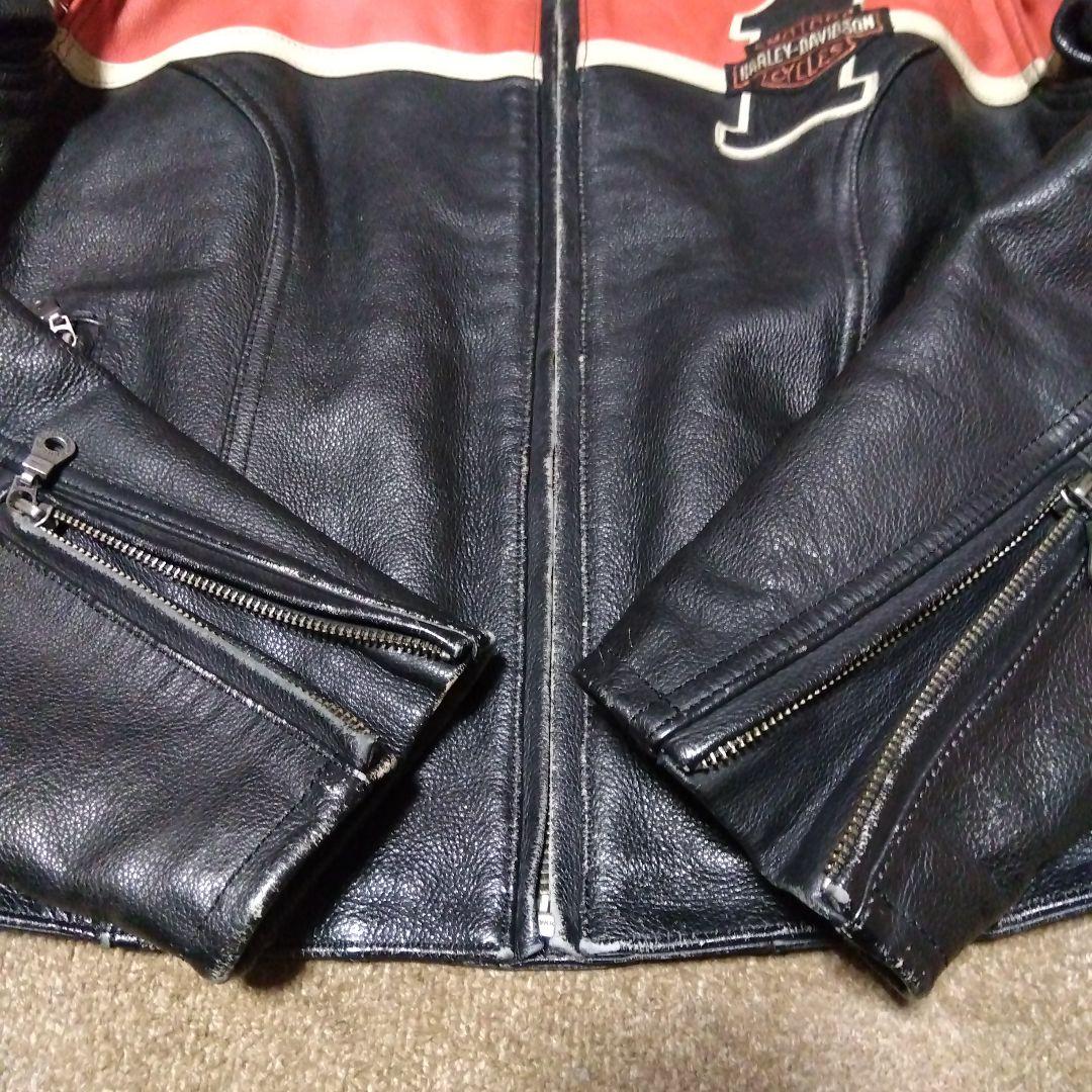 Ｌ ハーレーダビッドソン VICTORY LANE ライダースジャケット
