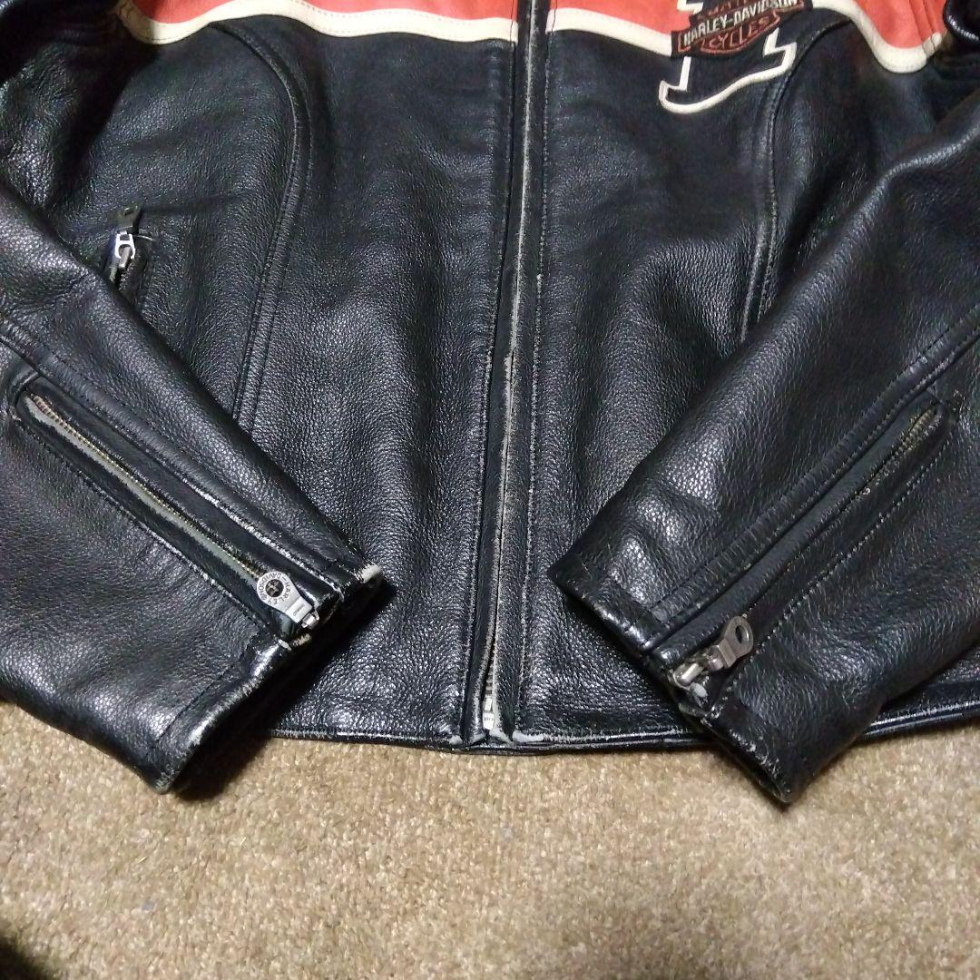 Ｌ ハーレーダビッドソン VICTORY LANE ライダースジャケット