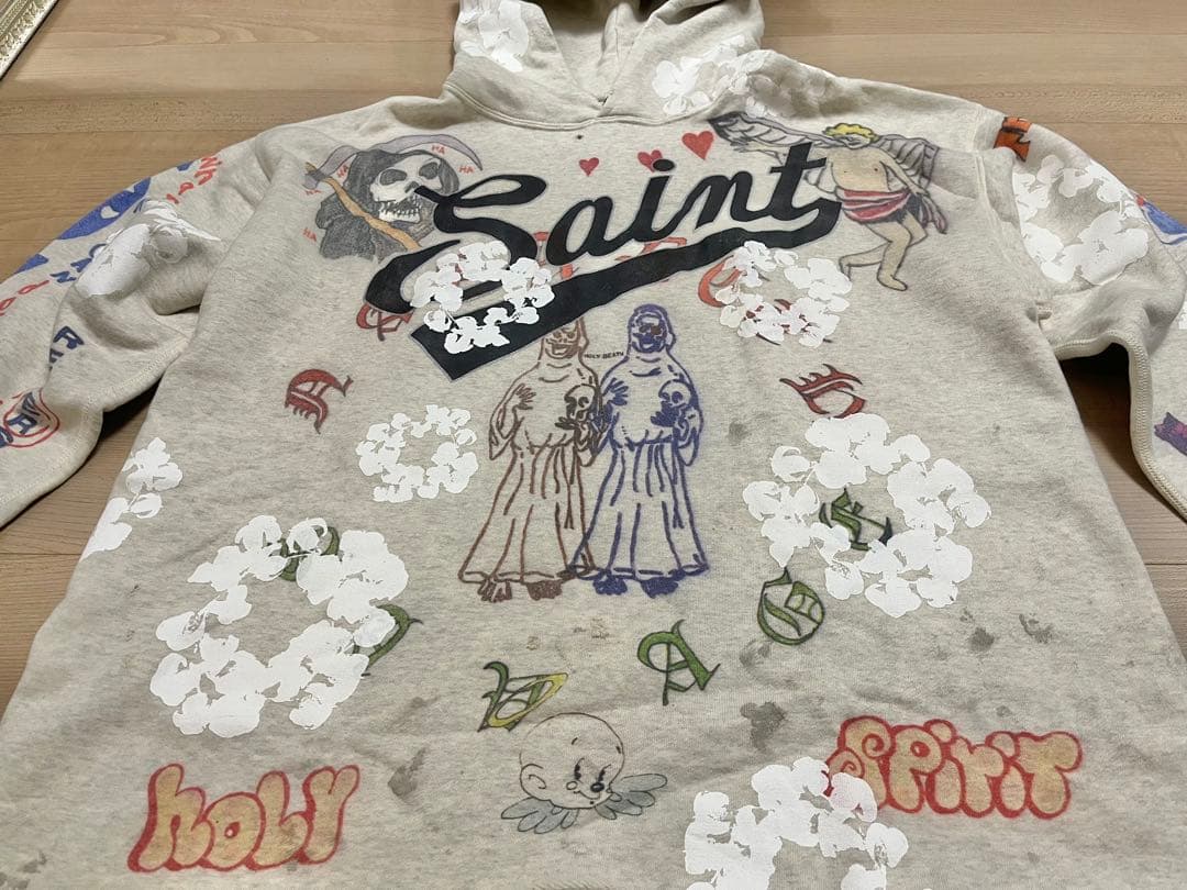 SAINT MICHAEL、セントマイケル、denim tears、フーディ