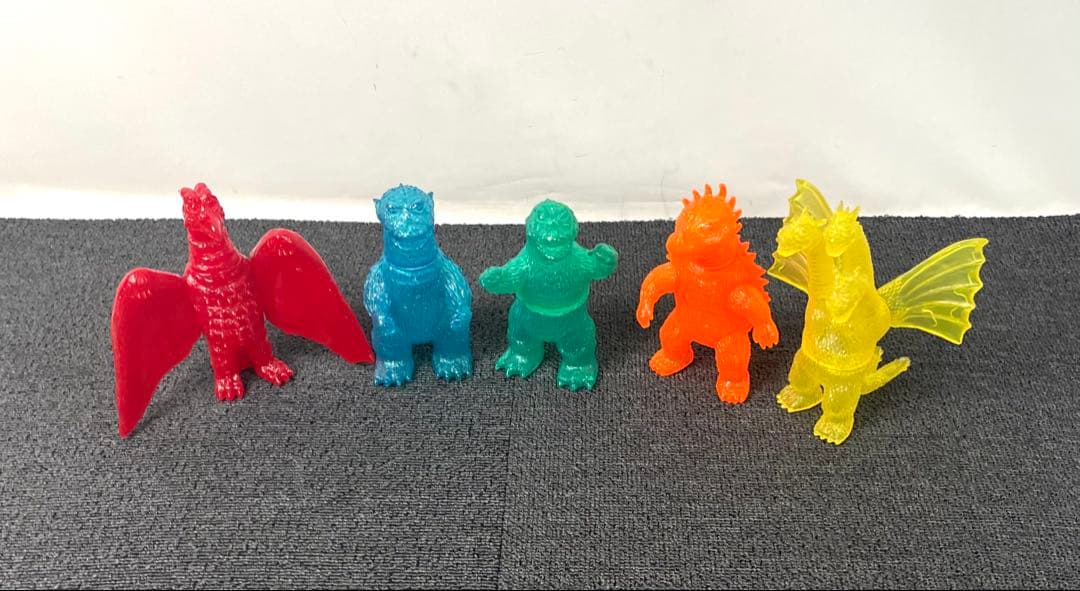 希少 ベアモデル 東宝クリアーセット ソフビ ゴジラ キングギドラ