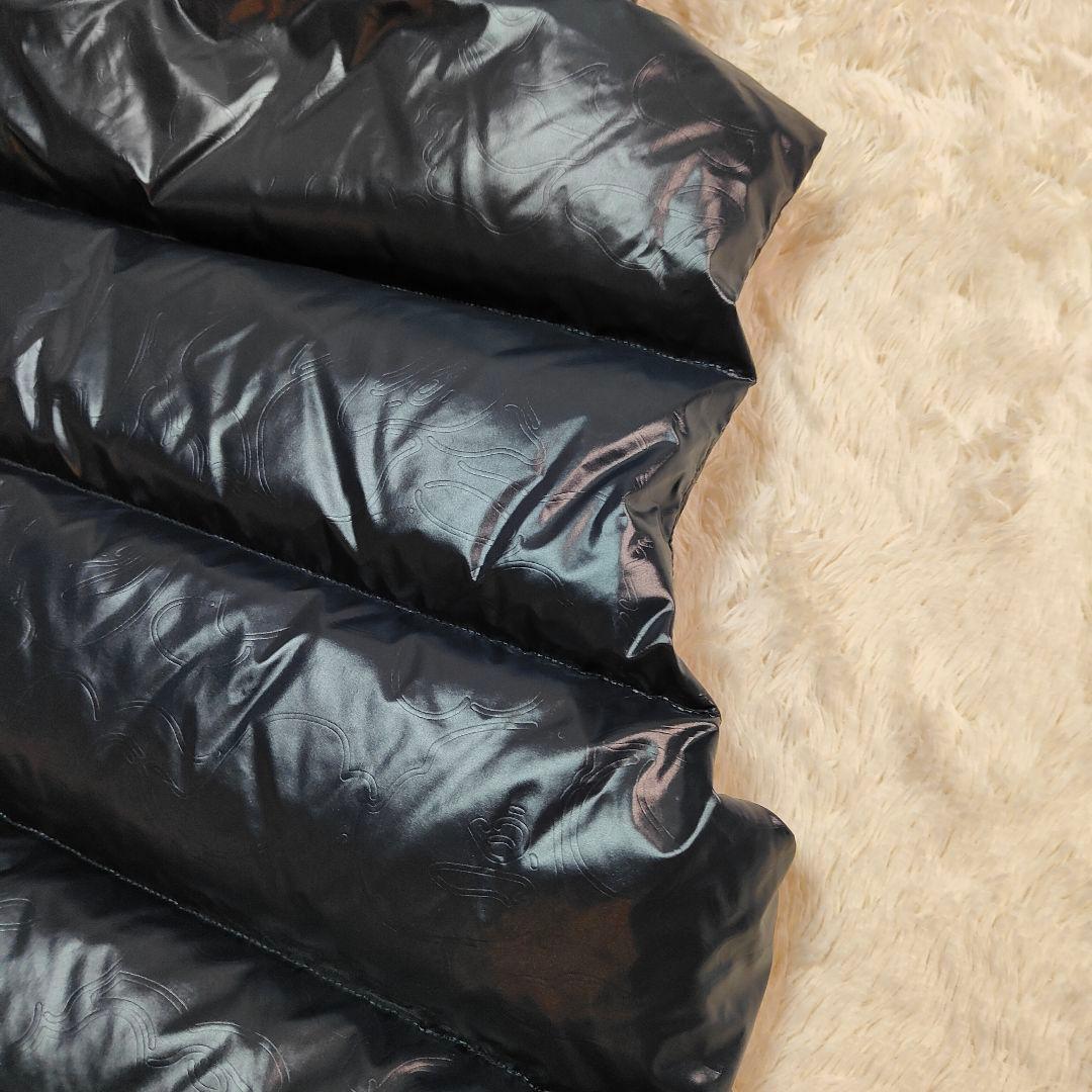 極美品✨カモフラ✨アベイシングエイプ 金属ロゴ 2WAY ダウンベスト ブラック