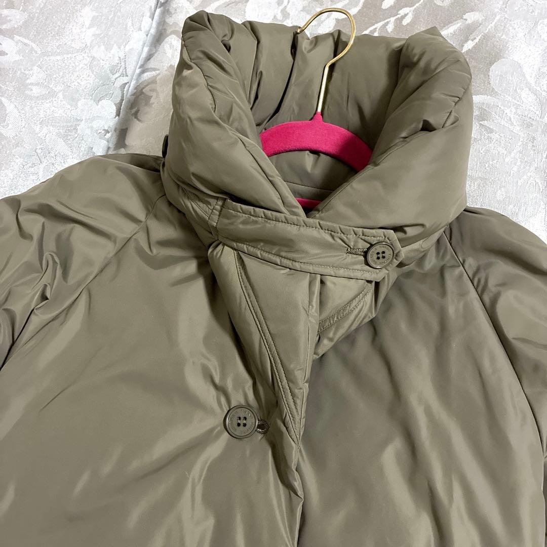 極美品　レキップ　イナバヨシエ　ショールカラー 　ダウンコート　38