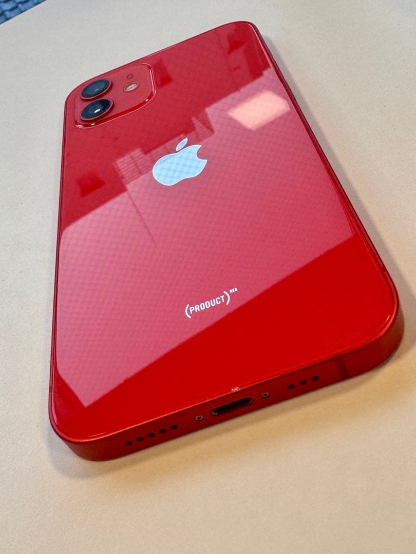 【超美品】Apple iPhone 12 レッド 64GB バッテリー残100%