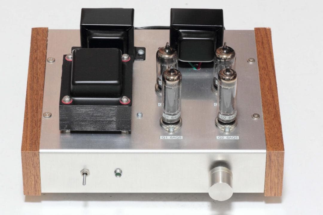 ビームパワー管 6AQ5 ステレオ パワーアンプ 動作品