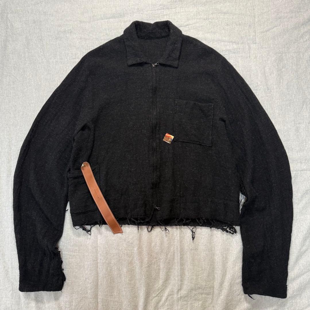 SUNSEA 22AW Shrinkage Blouson 改 ウール 黒 M