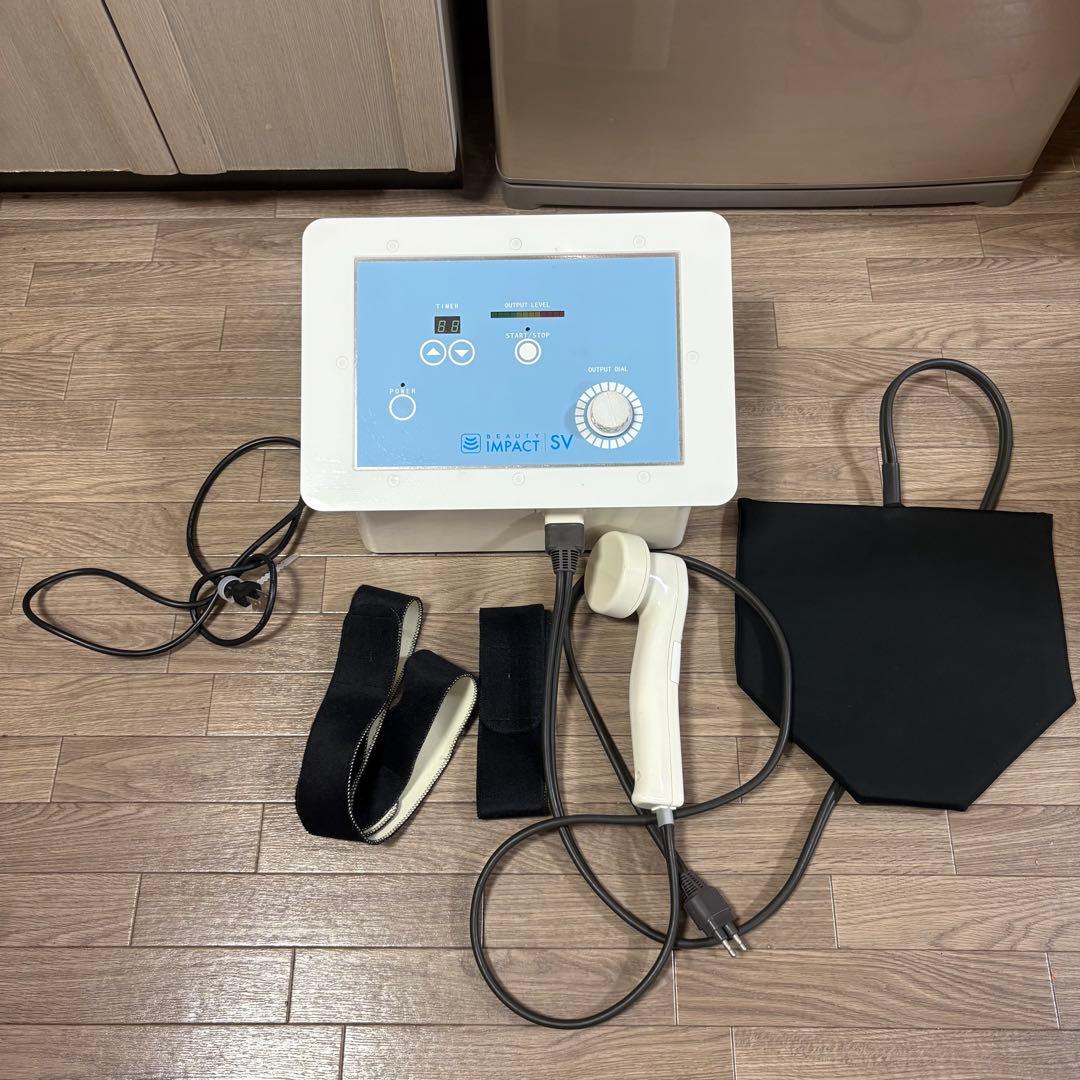 美品☆ビューティーインパクトSV 超音波美容器　肩こり　腰痛　冷え性にも