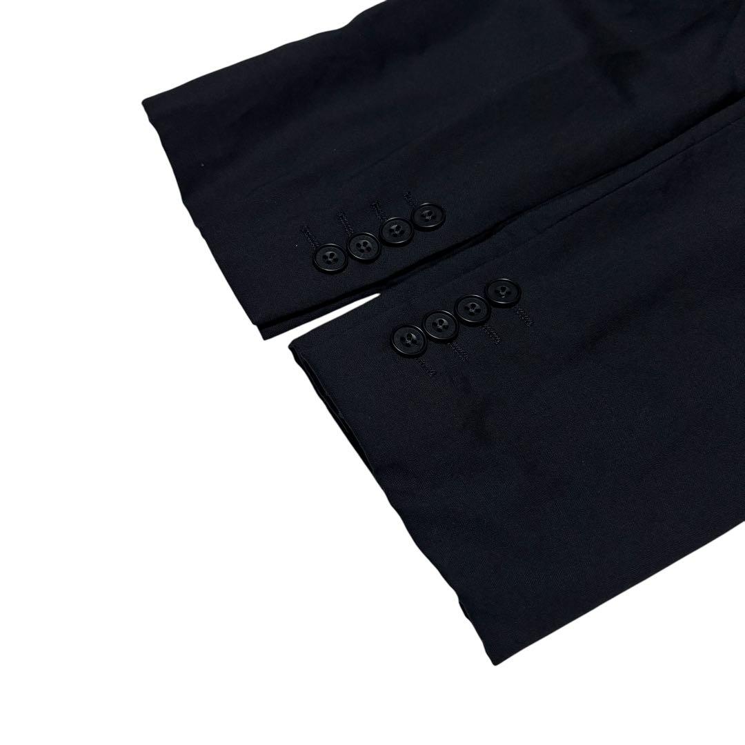 極美品 バーバリー 希少 Lサイズ セットアップ スーツ 黒 2B ノバチェック