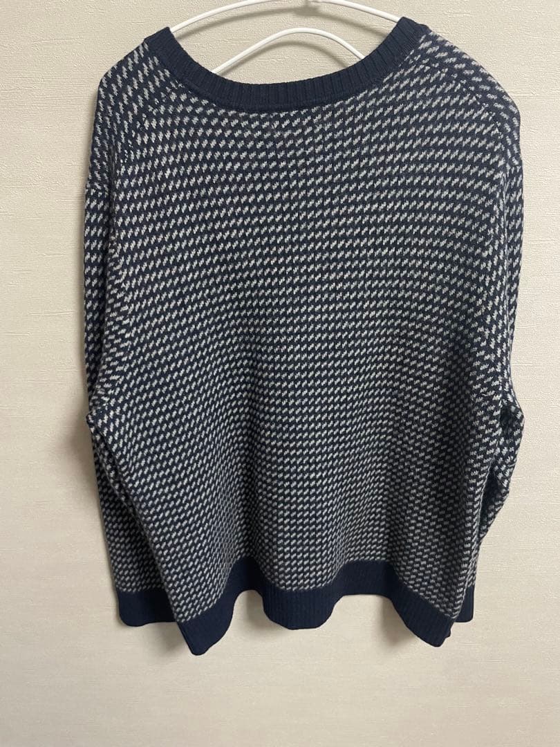 パタゴニア　メリノ クルーネック セーター　バーズアイ　ネイビー　XXL