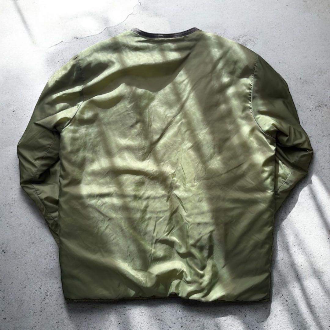 美品 00s Timberland ライナー付 襟レザー ハンティングジャケット