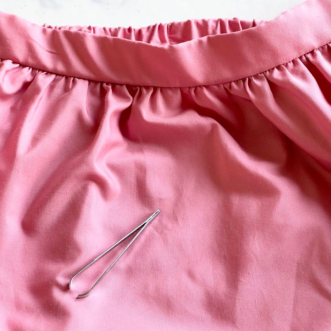 2022SS セブンテンバイミホカワヒト カラーティアードスカート ピンク M