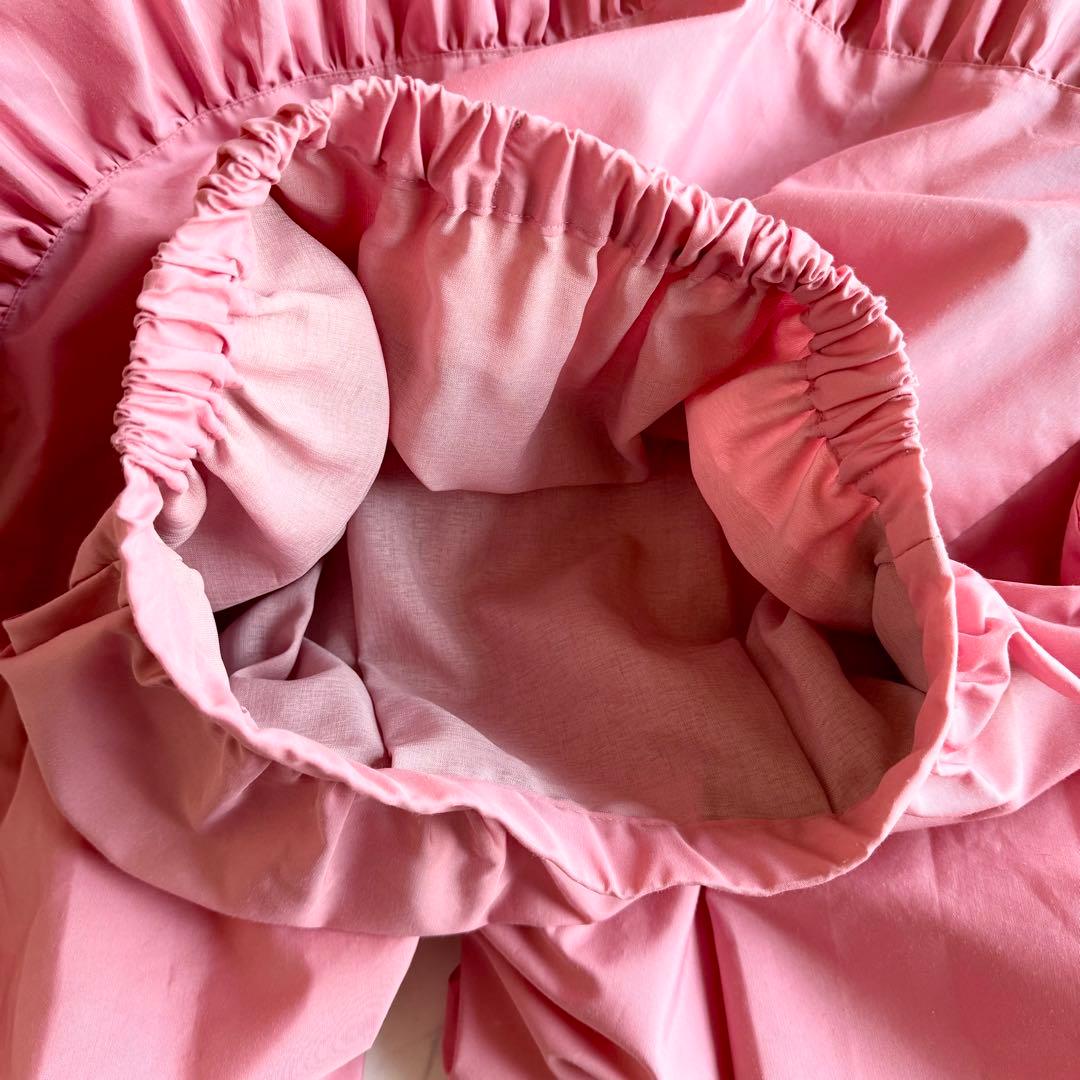 2022SS セブンテンバイミホカワヒト カラーティアードスカート ピンク M